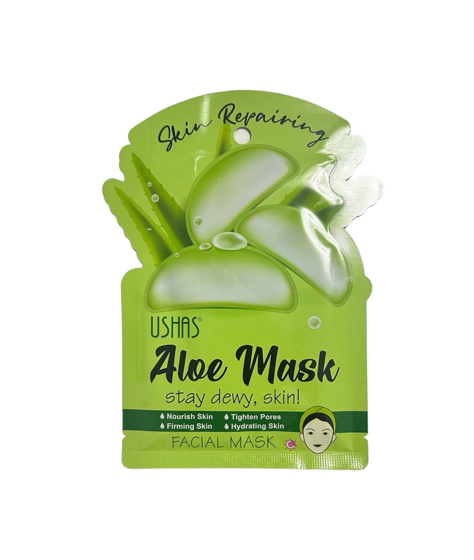 USHAS Masca faciala ALOE VERA - Anca ulea Store